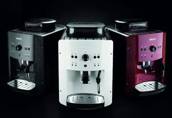 Krups automatic coffee machines in red or white