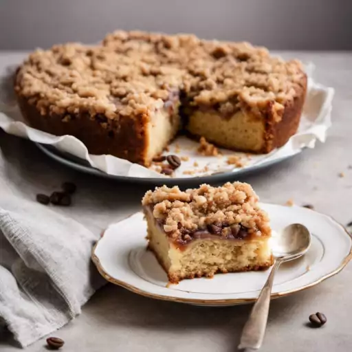 coffee cake with streusel topping